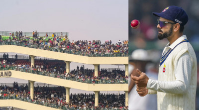 রঞ্জি ট্রফিতে কোহলিকে নিয়ে উন্মাদনা, গ্যালারিতে ১৫ হাজার দর্শক